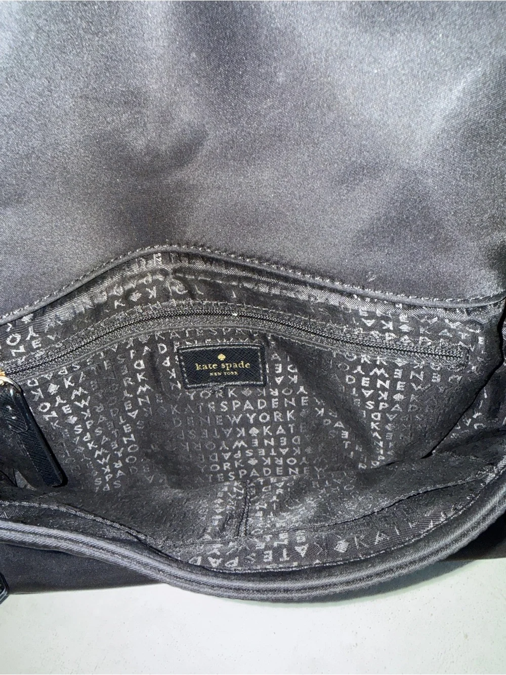 Kate Spade New York Black Nylon Crossbody Shoulder Bag Convertible Purse